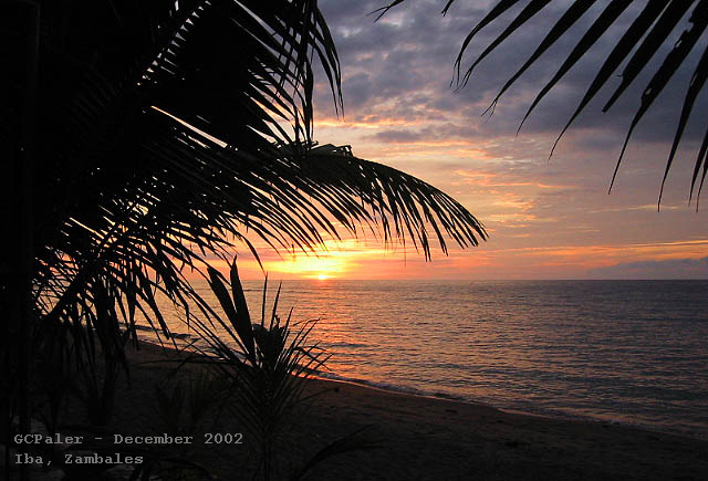 zambales iba beach sunset