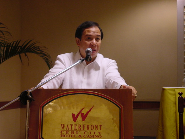 Tourism Secretary Richard Gordon in Cebu